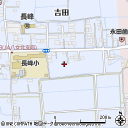 福岡県八女市吉田447周辺の地図