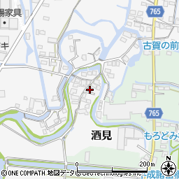 福岡県大川市酒見1669-1周辺の地図