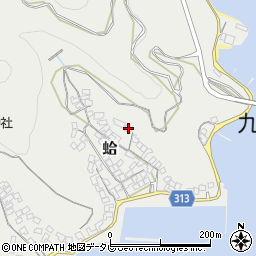 愛媛県宇和島市蛤32周辺の地図