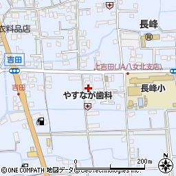福岡県八女市吉田668周辺の地図