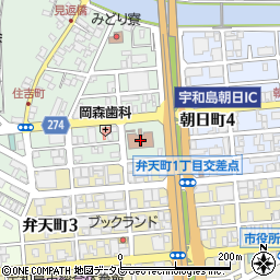 宇和島市総合福祉センター周辺の地図
