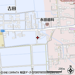 福岡県八女市吉田281-17周辺の地図