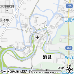 福岡県大川市酒見1660-2周辺の地図