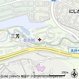 大分県大分市三芳1358-1周辺の地図