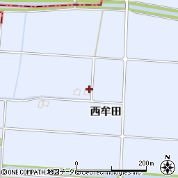 福岡県筑後市西牟田2820周辺の地図