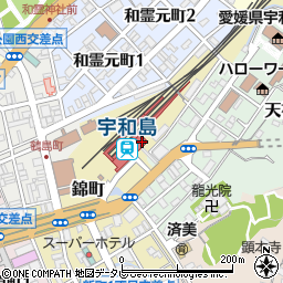 トヨタレンタリース西四国ＪＲ宇和島駅店周辺の地図