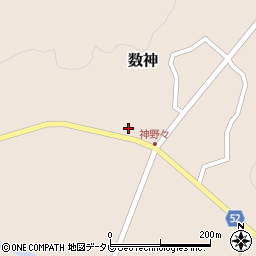 高知県高岡郡四万十町数神256周辺の地図