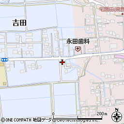 福岡県八女市吉田281-7周辺の地図