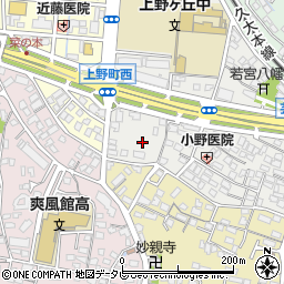 上野児童公園トイレ周辺の地図