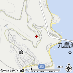 愛媛県宇和島市蛤64周辺の地図