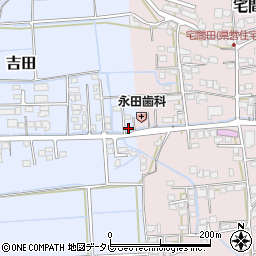 福岡県八女市吉田308周辺の地図