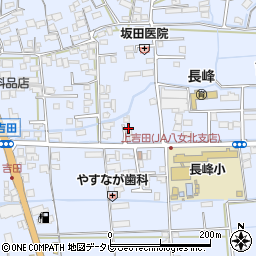 福岡県八女市吉田691周辺の地図