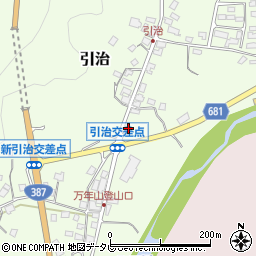 大分県玖珠郡九重町引治585周辺の地図