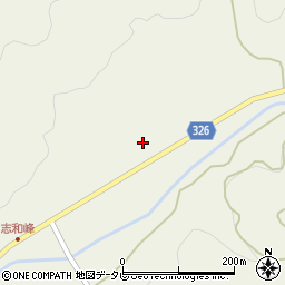 高知県高岡郡四万十町志和峰177周辺の地図