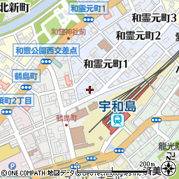 犬飼自転車　モーター部・ＪＲ駅裏本店周辺の地図