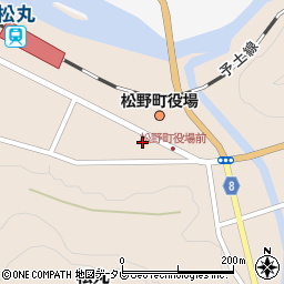松野郵便局周辺の地図