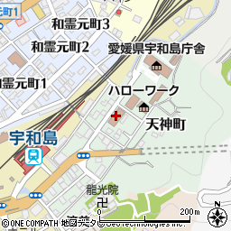 松山保護観察所　宇和島駐在官事務所周辺の地図