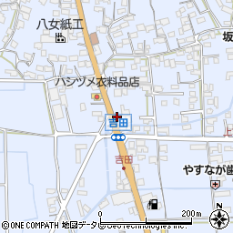 福岡県八女市吉田768-3周辺の地図