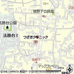 大分県大分市猪野1101-8周辺の地図