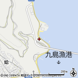 愛媛県宇和島市蛤61周辺の地図