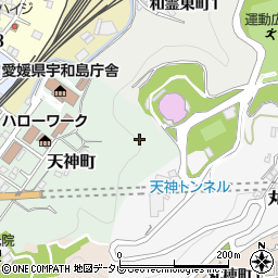 宇和島市役所　市営闘牛場周辺の地図