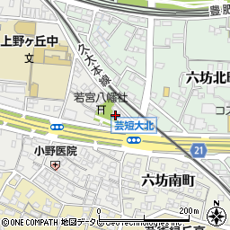 上野若宮八幡社周辺の地図