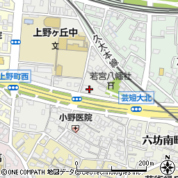 大分県大分市上野町周辺の地図