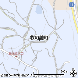 長崎県佐世保市牧の地町周辺の地図