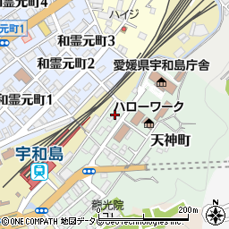 愛媛県宇和島市天神町8周辺の地図
