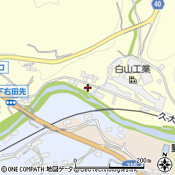大分県玖珠郡九重町右田1292周辺の地図