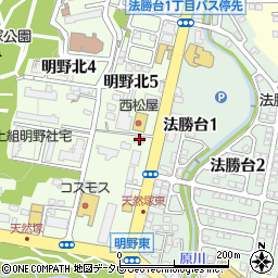 麺蔵さっぽろっこ明野店周辺の地図