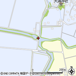 福岡県筑後市西牟田3248周辺の地図