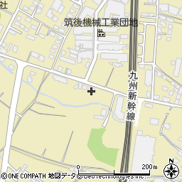 福岡県筑後市熊野1288周辺の地図