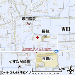 福岡県八女市吉田413周辺の地図