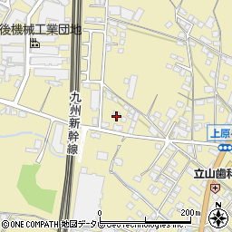 福岡県筑後市熊野1316-2周辺の地図