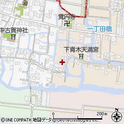 福岡県大川市下青木299周辺の地図