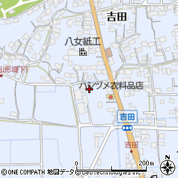 福岡県八女市吉田961周辺の地図
