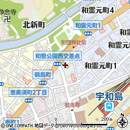 宇和島オリエンタルホテル周辺の地図