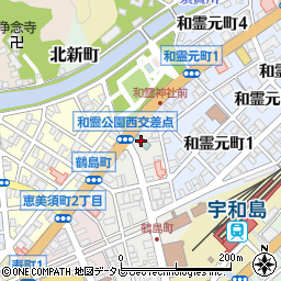 ローソン宇和島オリエンタルホテル店周辺の地図