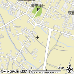 福岡県筑後市熊野1631周辺の地図
