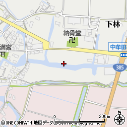 福岡県大川市下林周辺の地図