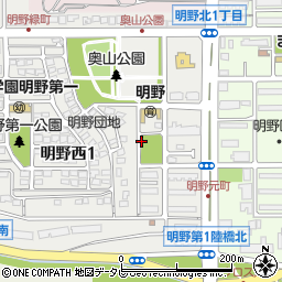 明野第２児童公園トイレ周辺の地図