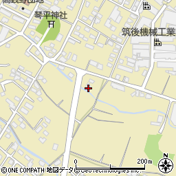 福岡県筑後市熊野1266周辺の地図