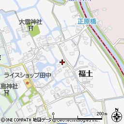 福岡県三潴郡大木町福土722周辺の地図