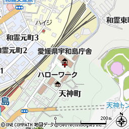 愛媛県宇和島市天神町7周辺の地図