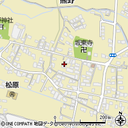 福岡県筑後市熊野964-2周辺の地図