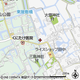 福岡県三潴郡大木町福土767周辺の地図