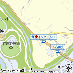 下右田周辺の地図