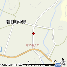 佐賀県武雄市朝日町大字中野周辺の地図