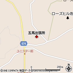日田市役所　天瀬振興局五馬出張所周辺の地図